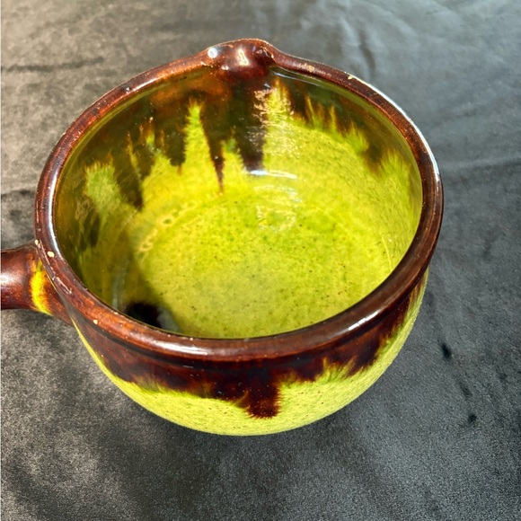 1950s Vallauris Style French Vintage Glazed Ceramic Stone ware Gratin Pot - Picture 5 of 8